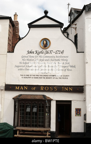 Man Of Ross Pub Inn John Kyrle Ross-On-Wye Herefordshire UK Stock Photo