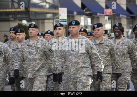 2010 Veterans Day Parade on 5th Avenue in New York City. Special forces. Stock Photo