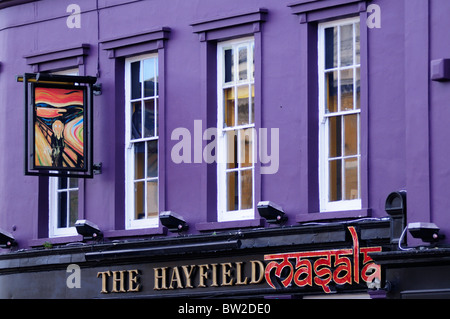 The Hayfield Masala restaurant, Mile End Road, London, England, UK Stock Photo