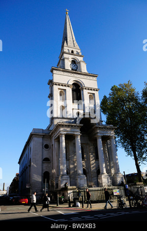 Christ Church, Commercial Street, Spitalfields, London, England, UK Stock Photo