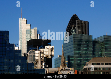 Abstract architectural detail of city of London buildings, London, England, UK Stock Photo