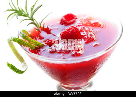 raspberry margarita Stock Photo