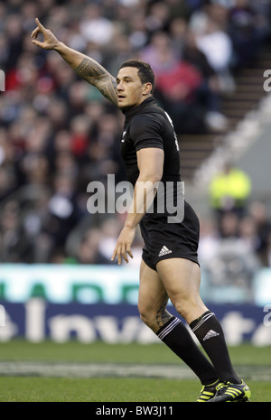 SONNY BILL WILLIAMS NEW ZEALAND RU TWICKENHAM MIDDLESEX ENGLAND 06 November 2010 Stock Photo