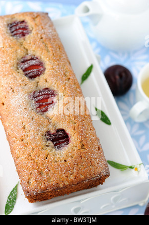 Rye cake with plums Stock Photo - Alamy