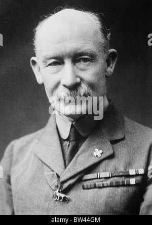 Portrait photo c1910s of Robert Baden-Powell (1857 - 1941) - the British Army General who was the founder of the Scout Movement. Stock Photo