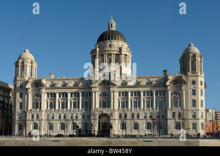 The Port of Liverpool Building, Pier Head, Liverpool , Merseyside, England, United Kingdom Stock Photo