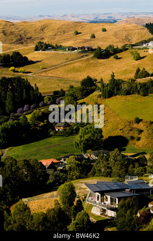 Houses,Mission Estate Winery, Napier, Bay ,Views from Sugar Loaf Hill, Tironui Drive,Taradale,Napier,New Zealand Stock Photo