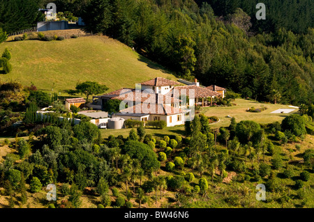 Houses,Mission Estate Winery, Napier, Bay ,Views from Sugar Loaf Hill, Tironui Drive,Taradale,Napier,New Zealand Stock Photo