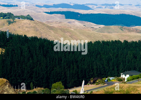 Houses,Mission Estate Winery, Napier, Bay ,Views from Sugar Loaf Hill, Tironui Drive,Taradale,Napier,New Zealand Stock Photo