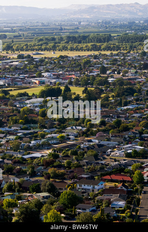 Houses,Mission Estate Winery, Napier, Bay ,Views from Sugar Loaf Hill, Tironui Drive,Taradale,Napier,New Zealand Stock Photo