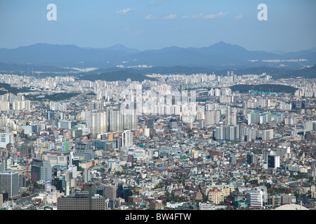 Overview, Cityscape, Seoul, South Korea, Asia Stock Photo