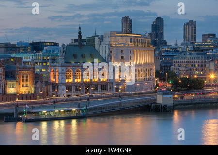 Unilever House and the City of London School from the across the Thames Stock Photo