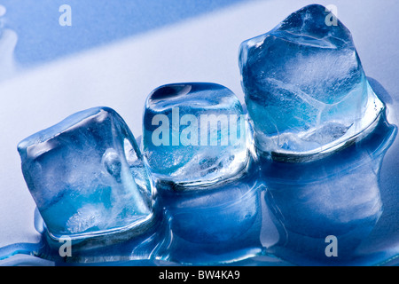 Melting Ice cubes Stock Photo