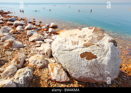 Jordan, Deadsea, dead sea, resort and Spa, salt, swim and float on the water Stock Photo