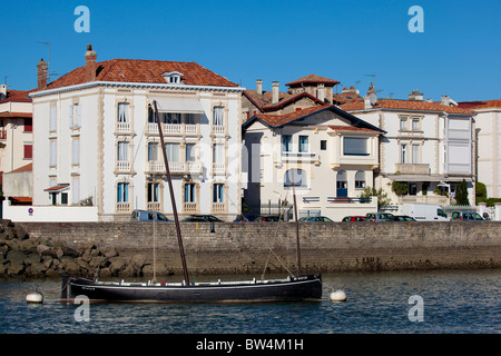 Port of Saint-Jean de Luz, Aquitaine, France Stock Photo