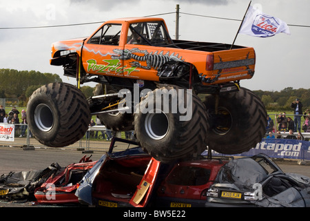 Podzilla Monster Truck at Santa Pod Raceway Northampton UK Stock Photo ...