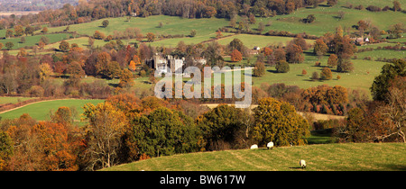 SUDELEY CASTLE IN LATE AUTUMN.  WINCHCOMBE.  GLOUCESTERSHIRE.  ENGLAND.  UK Stock Photo