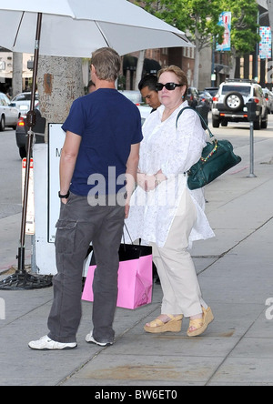 Celebrities Lunch at Mr. Chow Restaurant Stock Photo