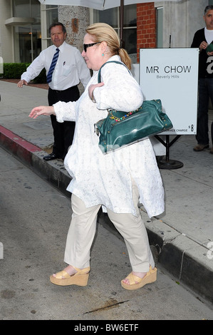 Celebrities Lunch at Mr. Chow Restaurant Stock Photo