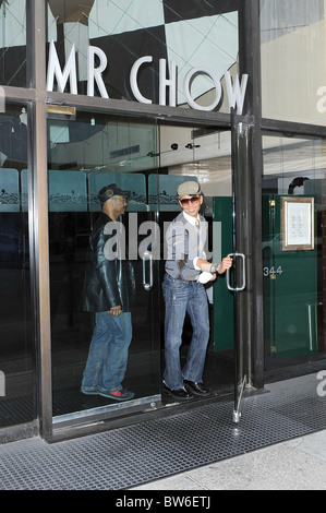 Celebrities Lunch at Mr. Chow Restaurant Stock Photo