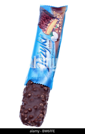 Jutrzenka Jezyki coconut, hazelnut chocolate bar Stock Photo