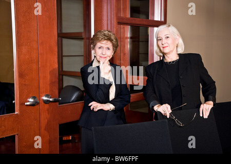 Senior female business executives in suits Stock Photo