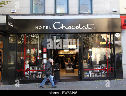 A Hotel Chocolat store in Nottingham, England, U.K. Stock Photo