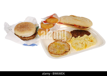 Large Takeaway Breakfast Stock Photo