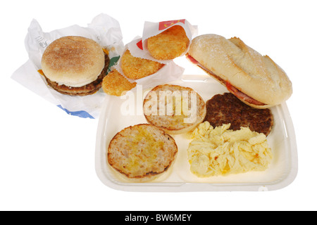 Large Takeaway Breakfast Stock Photo