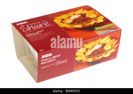 Chilli Beef Nachos Stock Photo