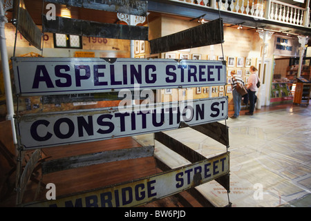 Old street signs in District Six Museum, City Bowl, Cape Town, Western Cape, South Africa Stock Photo