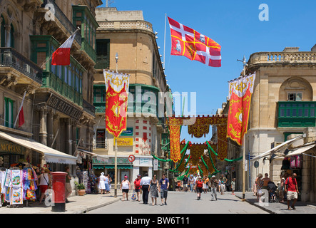 Old Town of Valletta, Malta Stock Photo