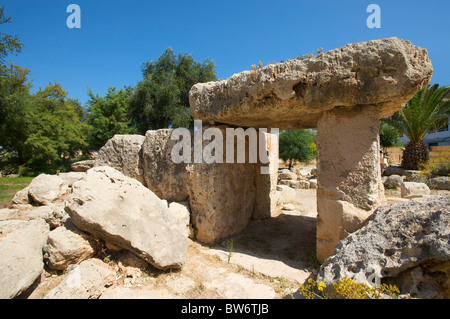 Megalithic tomb in St Pauls Bay, Malta Stock Photo