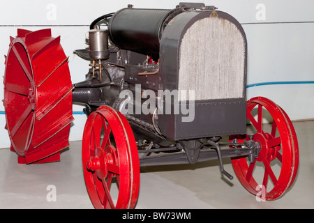 Old Fordson tractor rebuild for steam power in 1921 Stock Photo