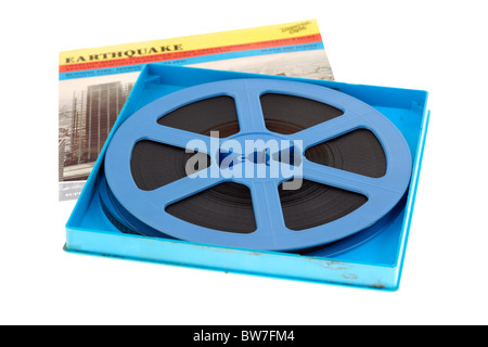 super8 cine film reel of the film earthquake for home use Stock Photo