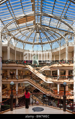 Princes Square, an art nouveau style shopping Mall in Glasgow Stock Photo