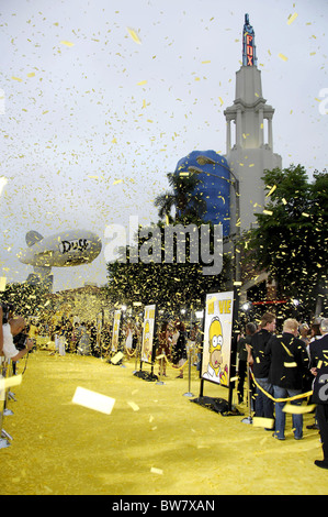 THE SIMPSON'S MOVIE Premiere Stock Photo