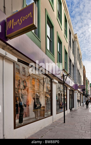 Retail and office development in Queen Street, St Helier, Jersey. Stock Photo