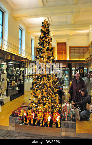 Christmas tree in shop, The British Museum, Great Russell Street, Bloomsbury, Greater London, England, United Kingdom Stock Photo