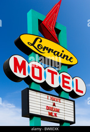 The Lorraine Motel, site of Martin Luther King Jr assassination, National Civil Rights Museum, Memphis, Tennesse, USA Stock Photo