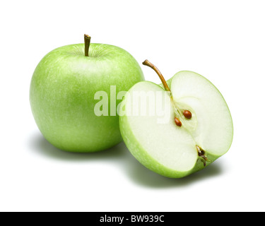 granny smiths apples for cut out Stock Photo