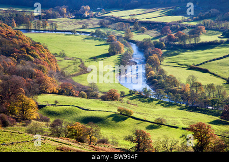 Swaledale from Willances Leap Richmond North Yorkshire England Stock Photo
