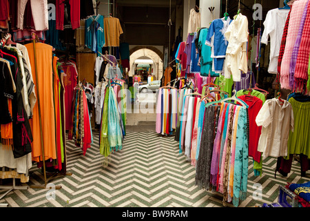 Shops in the souq market in the Habous Quarter, Casablanca, Morocco. Stock Photo