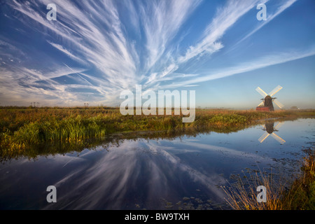 Herringfleet Smock Mill, Suffolk, UK Stock Photo