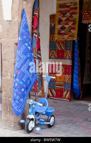 Shops in the souq market in the Habous Quarter, Casablanca, Morocco. Stock Photo