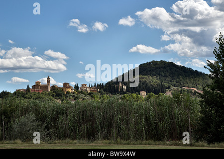 Panorama of Solomeo, Umbria, Italy Stock Photo