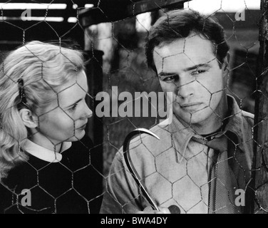 ON THE WATERFRONT 1954 Columbia film with Eva Marie Saint and Marlon Brando Stock Photo