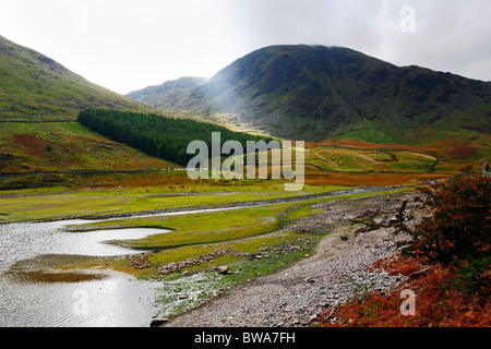 Mardale Head and Harter Fell from The Rigg on Haweswater in the Lake District National Park, Cumbria. Stock Photo