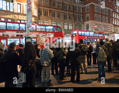 Evening Rush Hour -  Bishopsgate - City of London Stock Photo