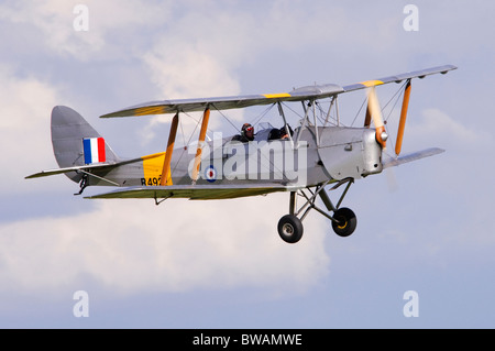 De Havilland DH.82A Tiger Moth aircraft in RAF markings Stock Photo